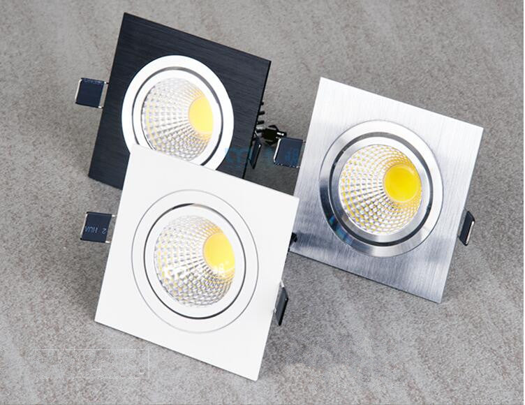 LED COB Downlight Dimmable ac110-240V 7W 9W 12W Recessed Led ceiling lamp Spot light Bulbs Indoor Lighting