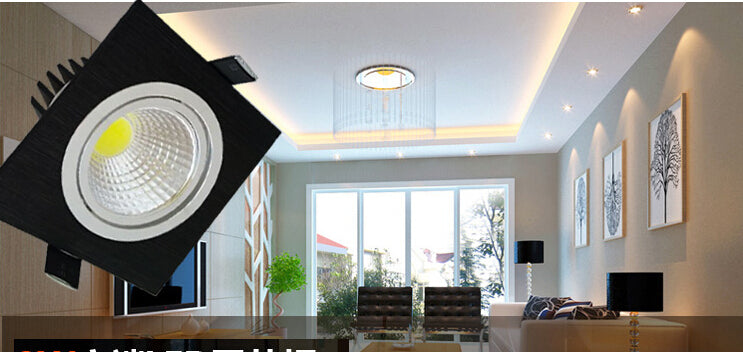 LED COB Downlight Dimmable ac110-240V 7W 9W 12W Recessed Led ceiling lamp Spot light Bulbs Indoor Lighting