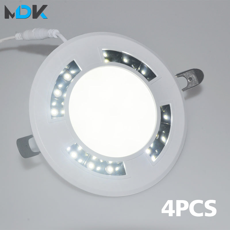 LED Downlight Ceiling Spot Honeycomb Luminescence AC120-265V 4 Pcs Round Recessed Lamp 18W 24W 36W 9W Bedroom Indoor Lighting