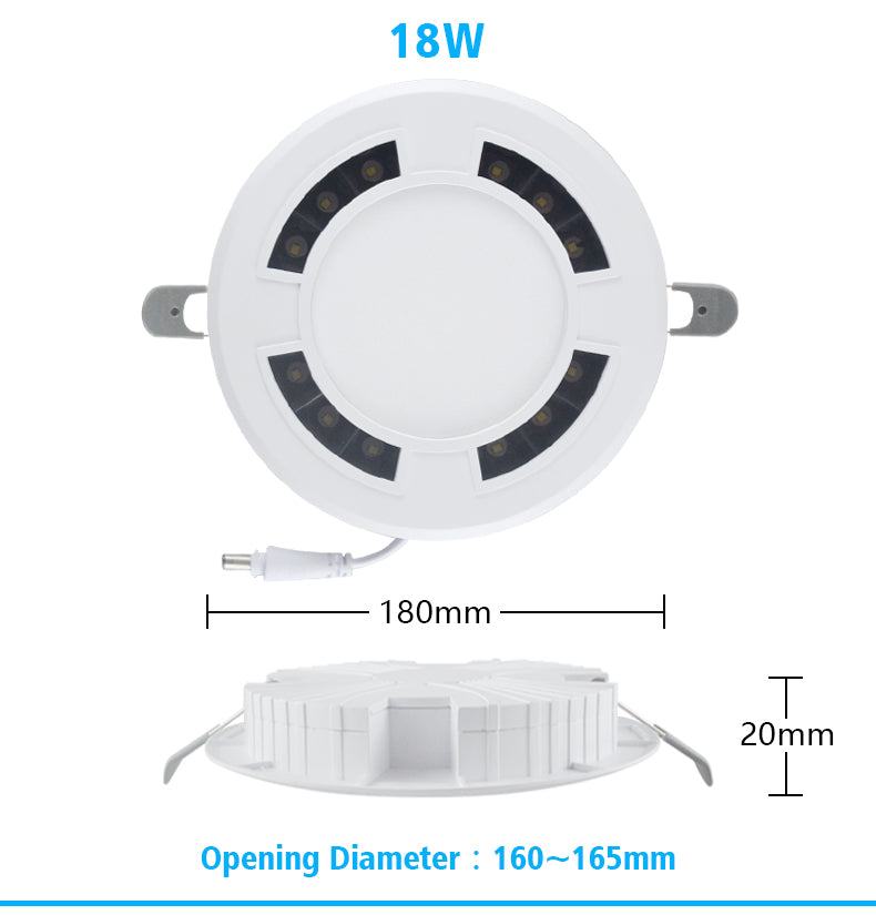 LED Downlight Ceiling Spot Honeycomb Luminescence AC120-265V 4 Pcs Round Recessed Lamp 18W 24W 36W 9W Bedroom Indoor Lighting