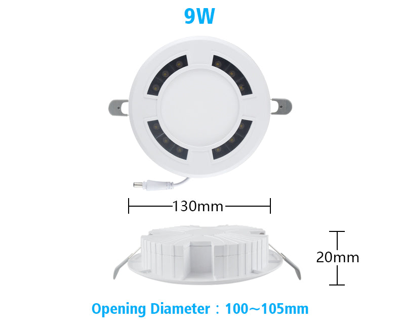 LED Downlight Ceiling Spot Honeycomb Luminescence AC120-265V 4 Pcs Round Recessed Lamp 18W 24W 36W 9W Bedroom Indoor Lighting