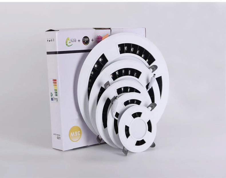 LED Downlight Ceiling Spot Honeycomb Luminescence AC120-265V 4 Pcs Round Recessed Lamp 18W 24W 36W 9W Bedroom Indoor Lighting