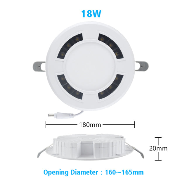 LED Downlight Ceiling Spot Honeycomb Luminescence AC120-265V 4 Pcs Round Recessed Lamp 18W 24W 36W 9W Bedroom Indoor Lighting