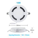 LED Downlight Ceiling Spot Honeycomb Luminescence AC120-265V 4 Pcs Round Recessed Lamp 18W 24W 36W 9W Bedroom Indoor Lighting