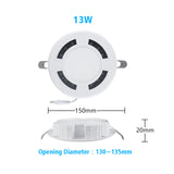 LED Downlight Ceiling Spot Honeycomb Luminescence AC120-265V 4 Pcs Round Recessed Lamp 18W 24W 36W 9W Bedroom Indoor Lighting