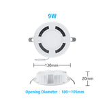 LED Downlight Ceiling Spot Honeycomb Luminescence AC120-265V 4 Pcs Round Recessed Lamp 18W 24W 36W 9W Bedroom Indoor Lighting