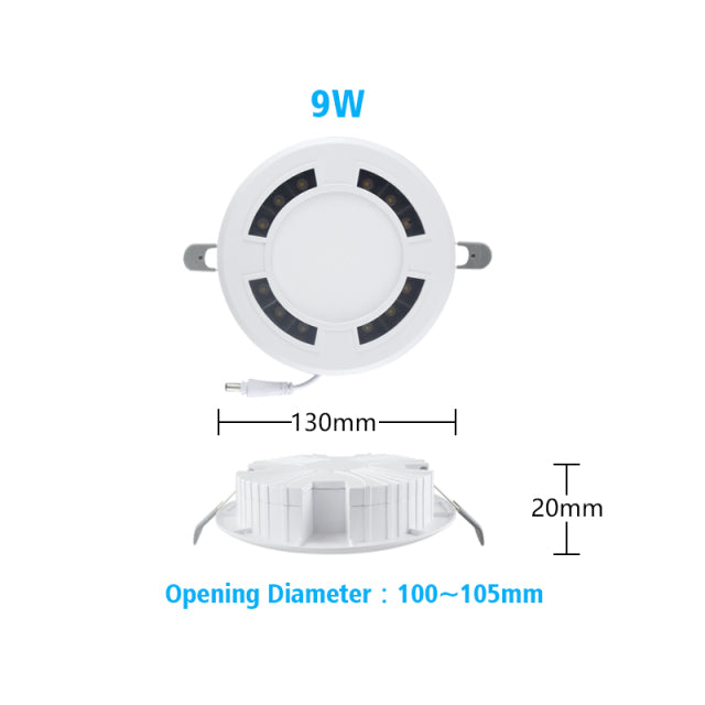 LED Downlight Ceiling Spot Honeycomb Luminescence AC120-265V 4 Pcs Round Recessed Lamp 18W 24W 36W 9W Bedroom Indoor Lighting