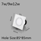 New Recessed Double LED Dimmable Downlight COB 7w 9w 12W Spot Decoration Room Ceiling Lamp AC 110V 220V Led Panel Lights