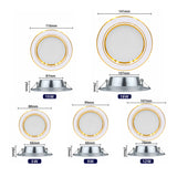 Led Downlight 5W 9W 12W 15W 18W Recessed Ceiling Light AC 220V 230V 240V Round Led Panel Down Light 6pcs/lot Spotlight Lighting