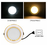 Led Downlight 5W 9W 12W 15W 18W Recessed Ceiling Light AC 220V 230V 240V Round Led Panel Down Light 6pcs/lot Spotlight Lighting