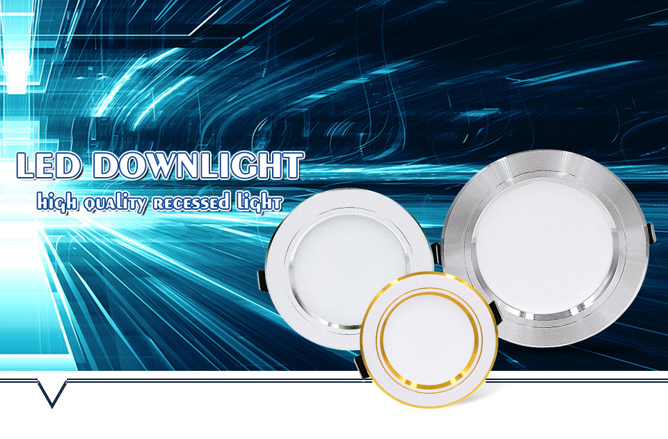 Led Downlight 5W 9W 12W 15W 18W Recessed Ceiling Light AC 220V 230V 240V Round Led Panel Down Light 6pcs/lot Spotlight Lighting