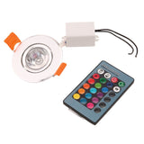 LED Recessed Ceiling Light Spotlight 3W RGB Downlight Lamp No UV Or IR Light Radiation Easy to Install And Operation