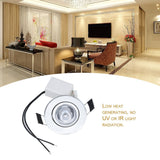LED Recessed Ceiling Light Spotlight 3W RGB Downlight Lamp No UV Or IR Light Radiation Easy to Install And Operation