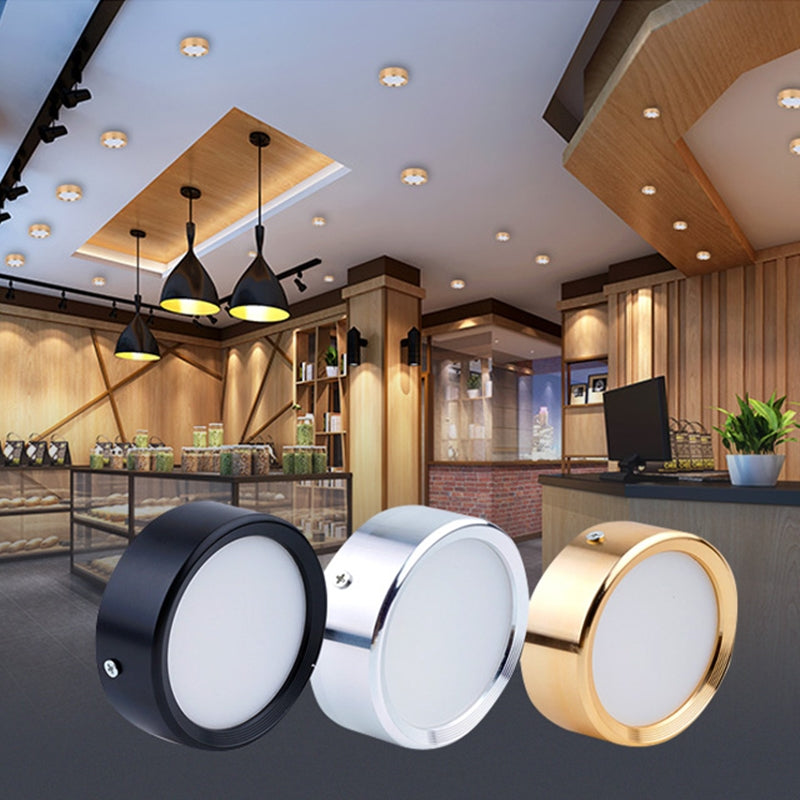 Surface mounted downlight 3W 5W 7W 9W 12W AC86V~220V LED ceiling light round ultra-thin spotlight indoor lighting