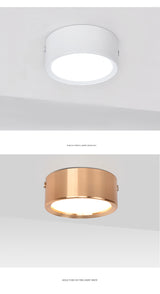 Surface mounted downlight 3W 5W 7W 9W 12W AC86V~220V LED ceiling light round ultra-thin spotlight indoor lighting