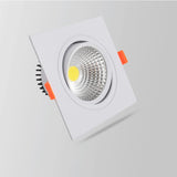 6 Types Dimmable Recessed Square Downlights 15W 10W COB LED Ceiling Lamp AC90-260V LED Background Spot Lights Indoor Lighting