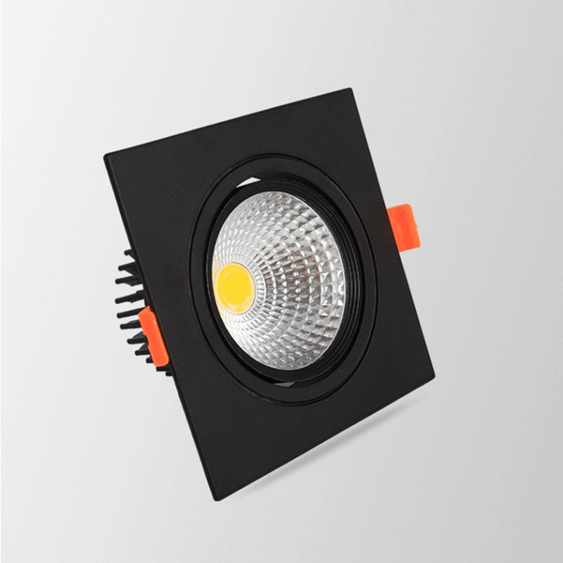 6 Types Dimmable Recessed Square Downlights 15W 10W COB LED Ceiling Lamp AC90-260V LED Background Spot Lights Indoor Lighting