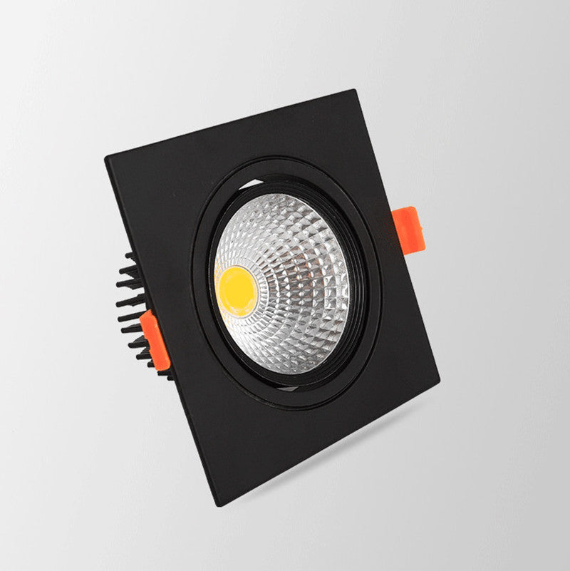 6 Types Dimmable Recessed Square Downlights 15W 10W COB LED Ceiling Lamp AC90-260V LED Background Spot Lights Indoor Lighting