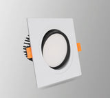 6 Types Dimmable Recessed Square Downlights 15W 10W COB LED Ceiling Lamp AC90-260V LED Background Spot Lights Indoor Lighting