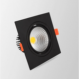 6 Types Dimmable Recessed Square Downlights 15W 10W COB LED Ceiling Lamp AC90-260V LED Background Spot Lights Indoor Lighting