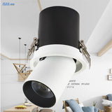 NEW LED Aluminum recessed COB dimmable Rotating Downlight ac85-265V 9W 12W 15W LED Ceiling Lamp Spot Lights Indoor Lighting