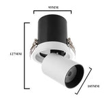 NEW LED Aluminum recessed COB dimmable Rotating Downlight ac85-265V 9W 12W 15W LED Ceiling Lamp Spot Lights Indoor Lighting