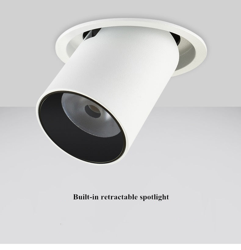 NEW LED Aluminum recessed COB dimmable Rotating Downlight ac85-265V 9W 12W 15W LED Ceiling Lamp Spot Lights Indoor Lighting