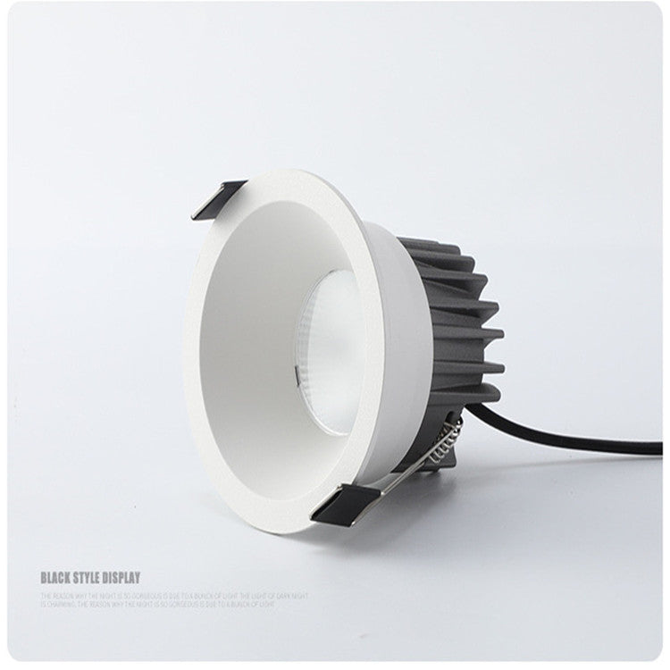 Dimmable LED Downlight 7W 10W 12W 15W COB Spotlight Ceiling Light AC85-265V Aluminum Round Recessed Ceiling Lamps