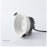 Dimmable LED Downlight 7W 10W 12W 15W COB Spotlight Ceiling Light AC85-265V Aluminum Round Recessed Ceiling Lamps