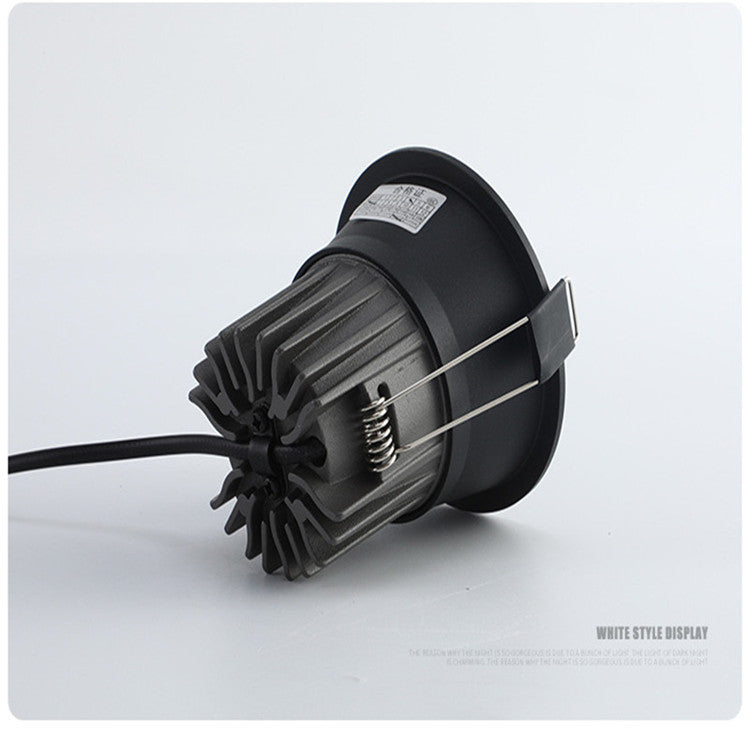 Dimmable LED Downlight 7W 10W 12W 15W COB Spotlight Ceiling Light AC85-265V Aluminum Round Recessed Ceiling Lamps