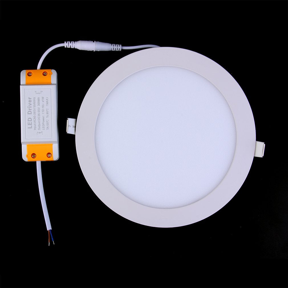 LED Round Recessed Ultra Slim 18W Lighting Panel Ceiling Downlight Bedroom Kitchen Indoor Down Light Ceiling LED Spot Light