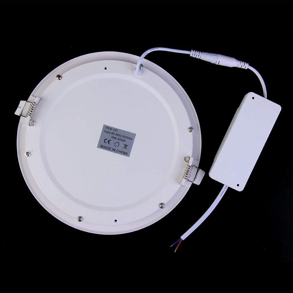 LED Round Recessed Ultra Slim 18W Lighting Panel Ceiling Downlight Bedroom Kitchen Indoor Down Light Ceiling LED Spot Light