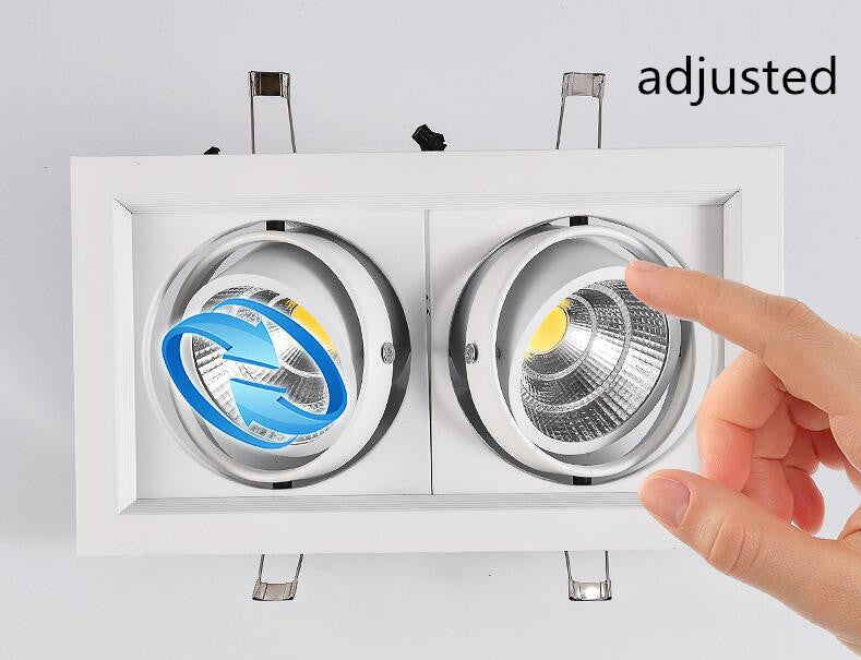 LED downlight Square led spot chandelier ceiling Super Bright Dimmable Led COB Ceiling 20w recessed Lights Indoor Lighting