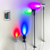 LED USB Led RGB Spotlight Mini Ceiling Downlight Remote Control Dimmable Spot Light Jewelry Cabinet Showcase Counter Lamp