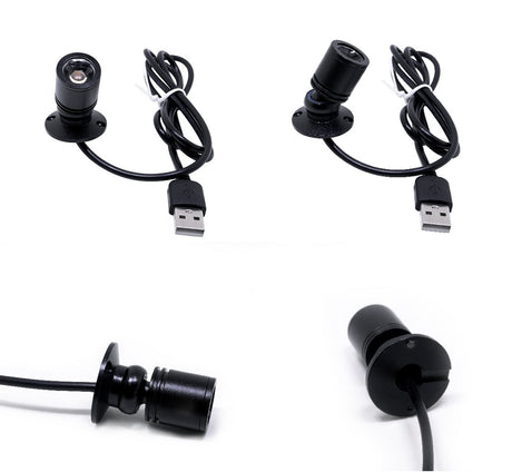 LED USB Led RGB Spotlight Mini Ceiling Downlight Remote Control Dimmable Spot Light Jewelry Cabinet Showcase Counter Lamp