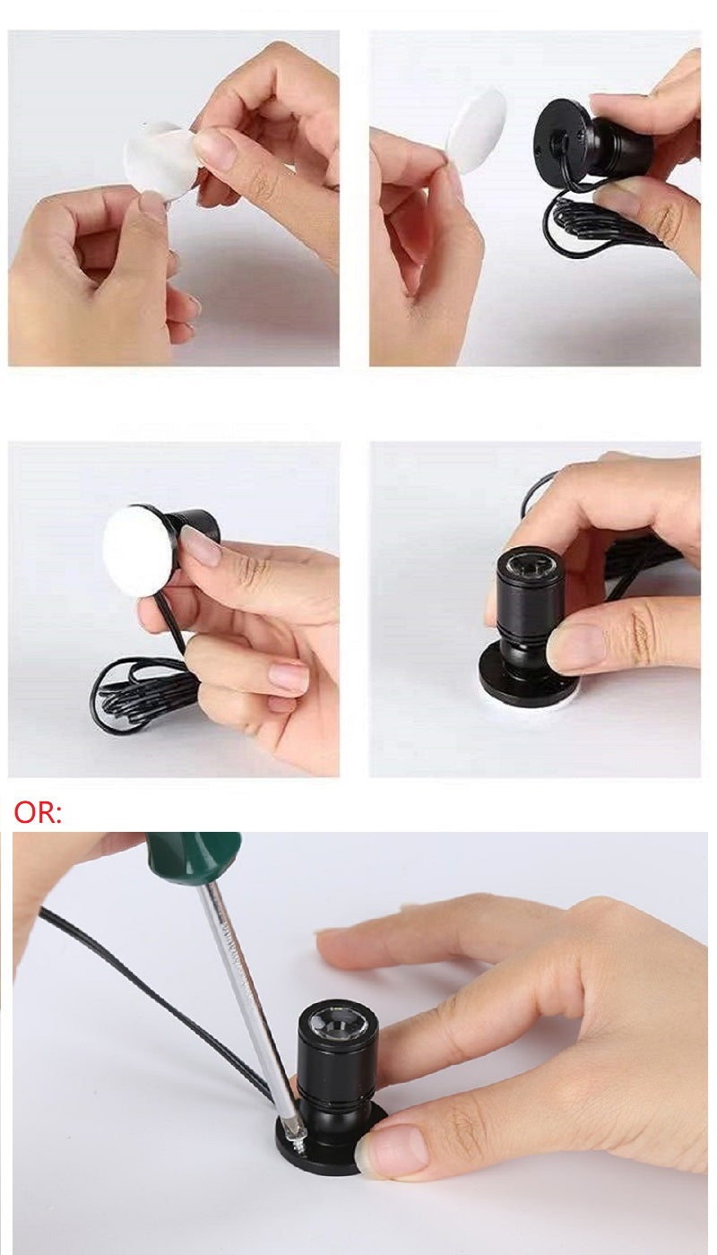 LED USB Led RGB Spotlight Mini Ceiling Downlight Remote Control Dimmable Spot Light Jewelry Cabinet Showcase Counter Lamp