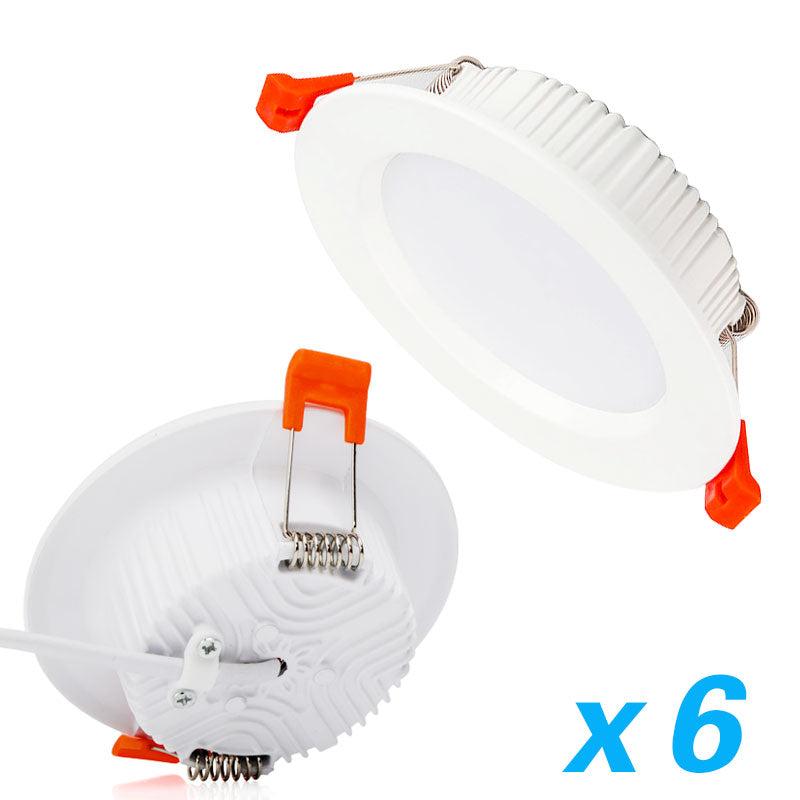 LED Downlight Thick Aluminum 5W 7W 9W 12W 15W 18W 110V Recessed 6Pcs AC220V Spot Lighting Bedroom Kitchen Indoor Down Lamp
