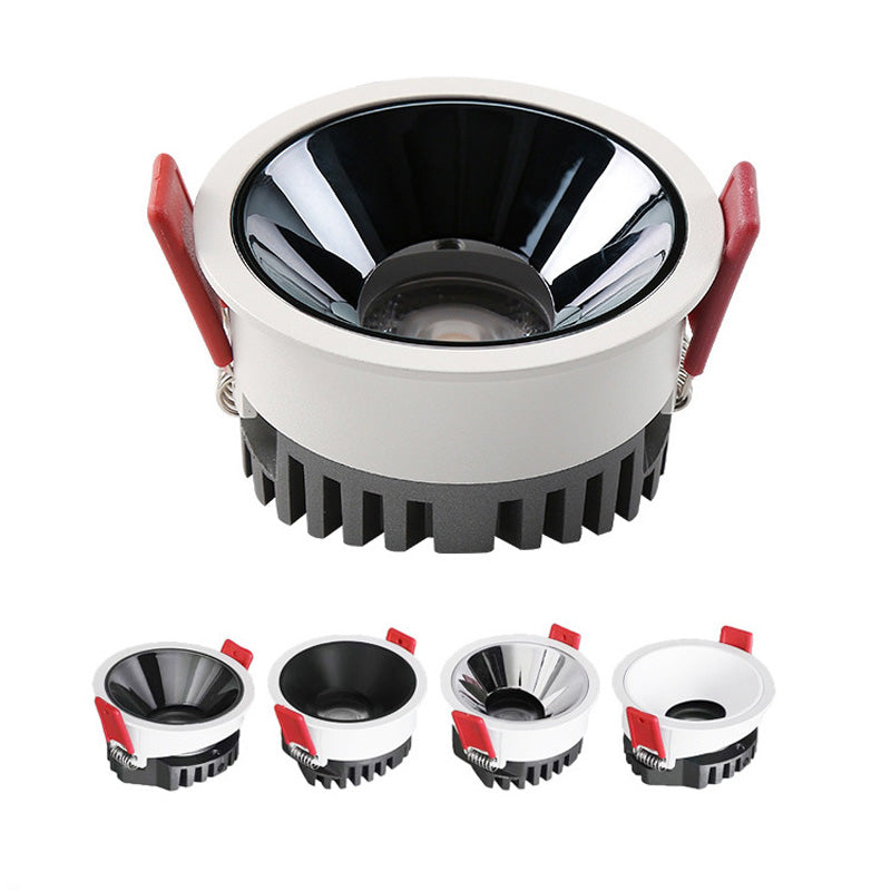 Anti Glare LED Downlights Recessed 9W 12W 15W Round Dimmable Ceiling Led Spot Background Lamps Indoor Lighting