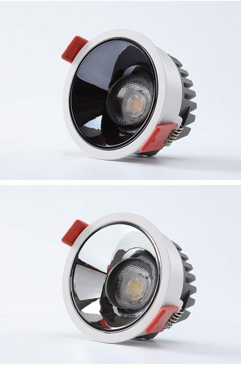 Anti Glare LED Downlights Recessed 9W 12W 15W Round Dimmable Ceiling Led Spot Background Lamps Indoor Lighting