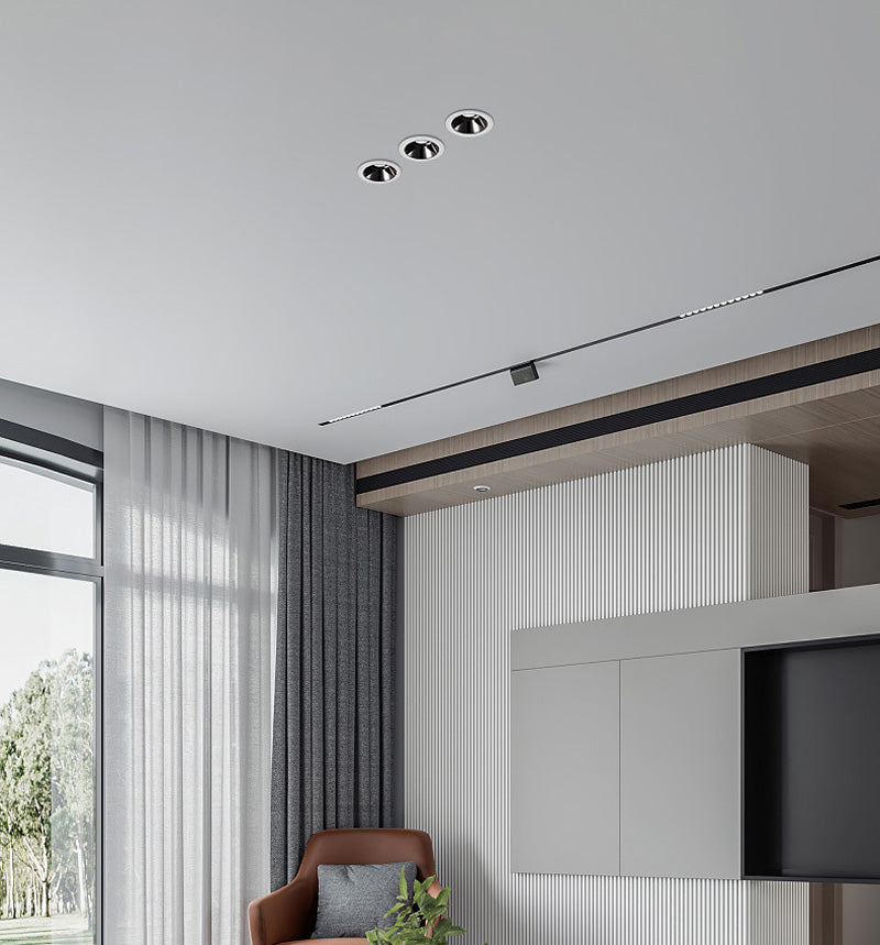 Anti Glare LED Downlights Recessed 9W 12W 15W Round Dimmable Ceiling Led Spot Background Lamps Indoor Lighting