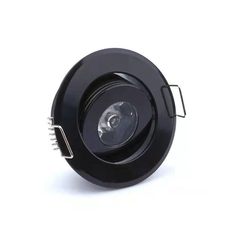 Mini 1W 3W Black Aluminum LED Downlight 85-265V Recessed Spot Ceiling light Spotlight