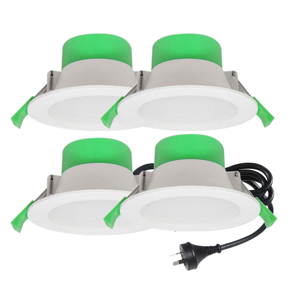 LED Ceiling Light Kit 4-Piece 90mm 100mm Cutout Downlight Home Commercial Use