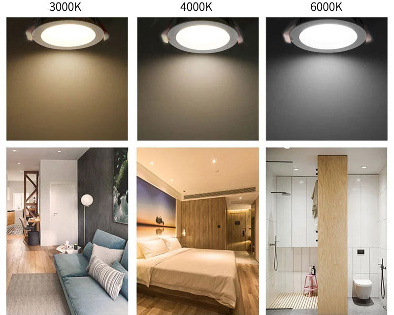 LED Ceiling Light Kit 4-Piece 90mm 100mm Cutout Downlight Home Commercial Use