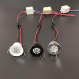 Dimmable LED mini AC/DC 12V Downlight 3000K 4000K 6000K Spot Light 1W for Ceiling Recessed Lamp Black Silver White