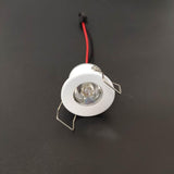 Dimmable LED mini AC/DC 12V Downlight 3000K 4000K 6000K Spot Light 1W for Ceiling Recessed Lamp Black Silver White