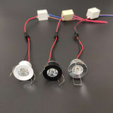 Dimmable LED mini AC/DC 12V Downlight 3000K 4000K 6000K Spot Light 1W for Ceiling Recessed Lamp Black Silver White