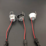 Dimmable LED mini AC/DC 12V Downlight 3000K 4000K 6000K Spot Light 1W for Ceiling Recessed Lamp Black Silver White