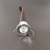 Dimmable LED mini AC/DC 12V Downlight 3000K 4000K 6000K Spot Light 1W for Ceiling Recessed Lamp Black Silver White