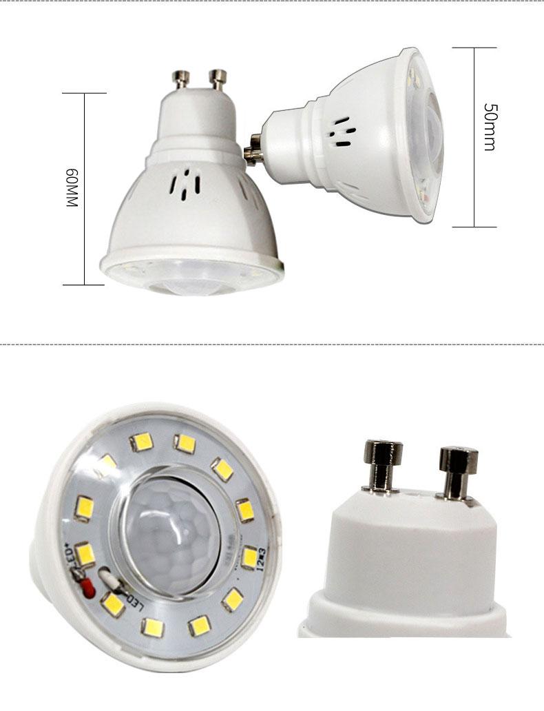 Downlight 3 Watt GU10 Sensor Light LED Ceiling Downlight Spotlight 220-240V Spotlight Ceiling Lights