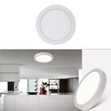 High Brightness LED Ultra-thin Fog-proof Panel Light Round Shape Hole-free Dimmable Ceiling Downlight 6W